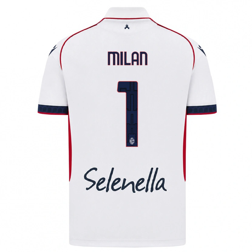Danxen Homem Camisola Riccardo Milan #1 Branco Vermelho Azul Real Alternativa 2026/27 Camisa