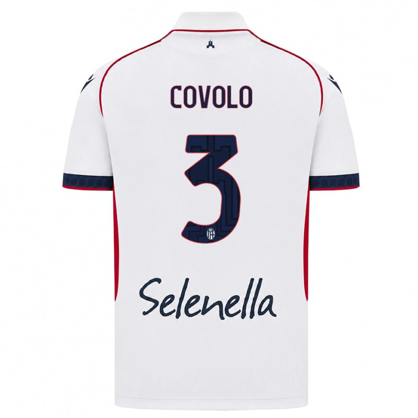 Danxen Homem Camisola Giovanni Covolo #3 Branco Vermelho Azul Real Alternativa 2026/27 Camisa