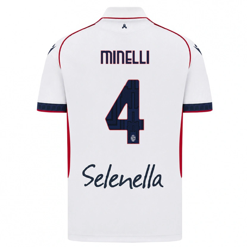 Danxen Homem Camisola Leo Minelli #4 Branco Vermelho Azul Real Alternativa 2026/27 Camisa