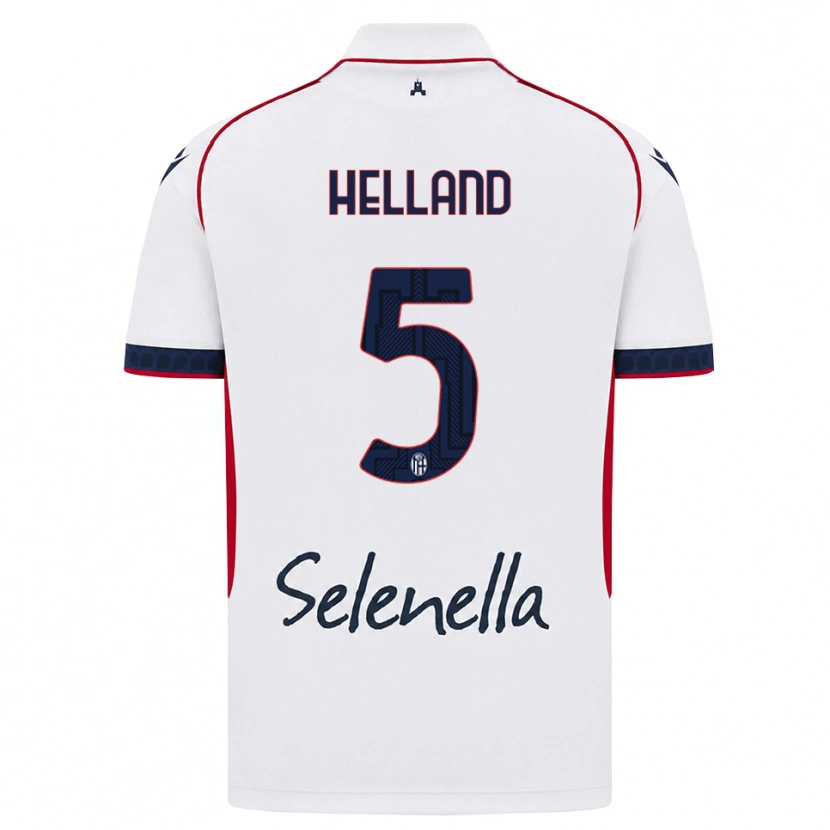 Danxen Homem Camisola Eivind Helland #5 Branco Vermelho Azul Real Alternativa 2026/27 Camisa