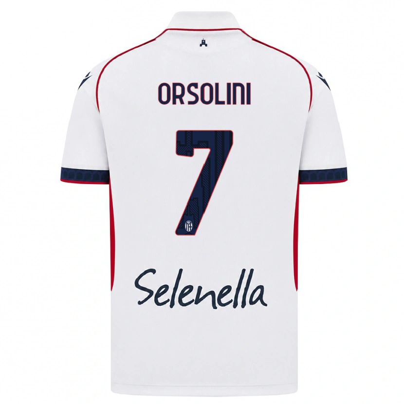 Danxen Homem Camisola Riccardo Orsolini #7 Branco Vermelho Azul Real Alternativa 2026/27 Camisa