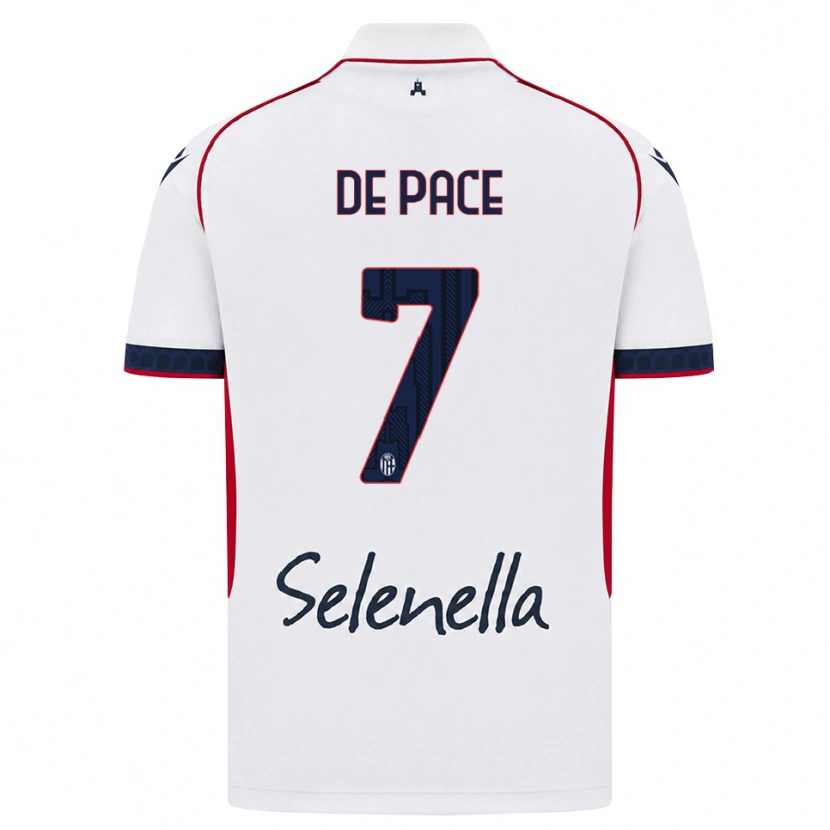 Danxen Homem Camisola Piervincenzo De Pace #7 Branco Vermelho Azul Real Alternativa 2026/27 Camisa