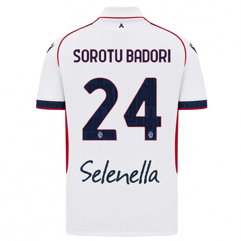 Danxen Homem Camisola Kwesi Sorotu Badori #24 Branco Vermelho Azul Real Alternativa 2026/27 Camisa