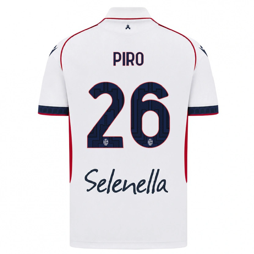 Danxen Homem Camisola Christian Piro #26 Branco Vermelho Azul Real Alternativa 2026/27 Camisa