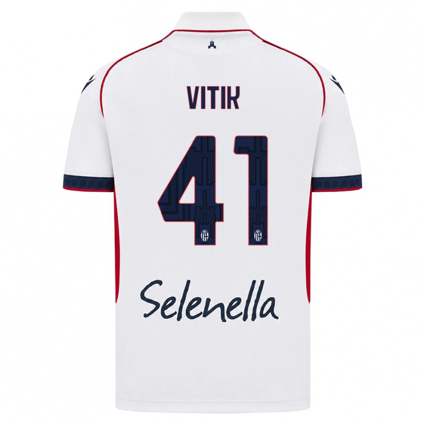 Danxen Homem Camisola Martin Vitík #41 Branco Vermelho Azul Real Alternativa 2026/27 Camisa