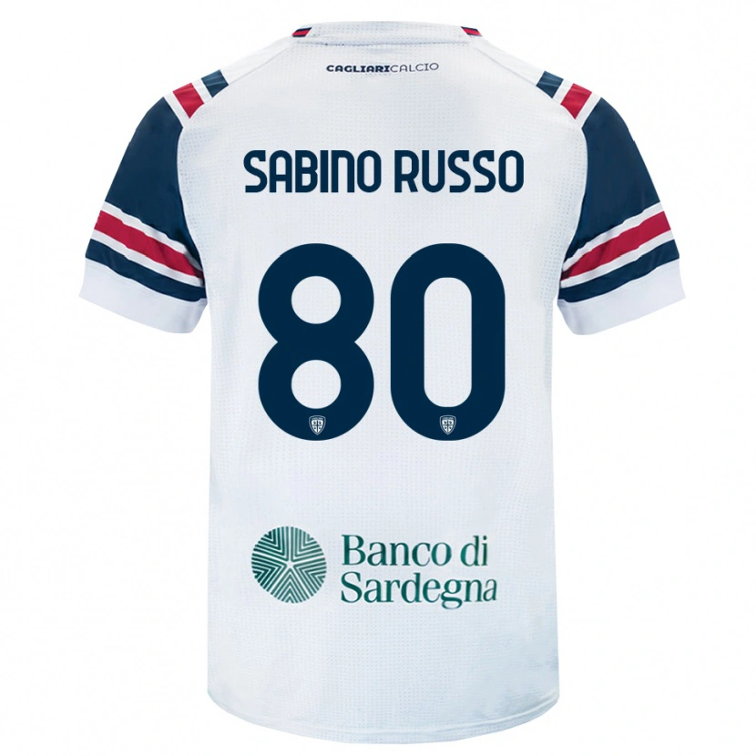 Danxen Homem Camisola Alessandro Sabino Russo #80 Branco Vermelho Verde Alternativa 2026/27 Camisa