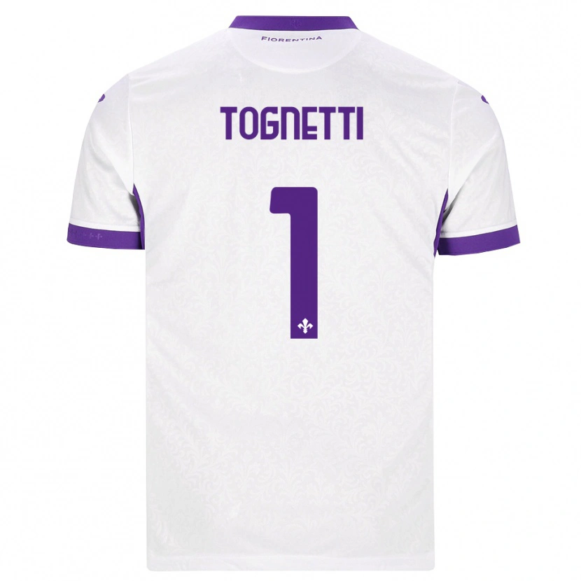 Danxen Homem Camisola Laerte Tognetti #1 Branco Roxo Alternativa 2026/27 Camisa