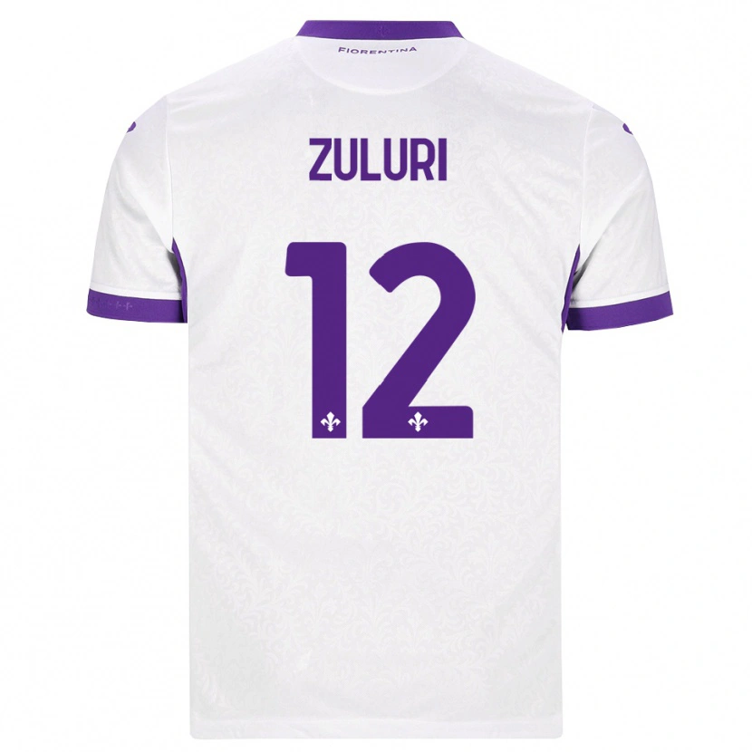 Danxen Homem Camisola Athena Zuluri #12 Branco Roxo Alternativa 2026/27 Camisa