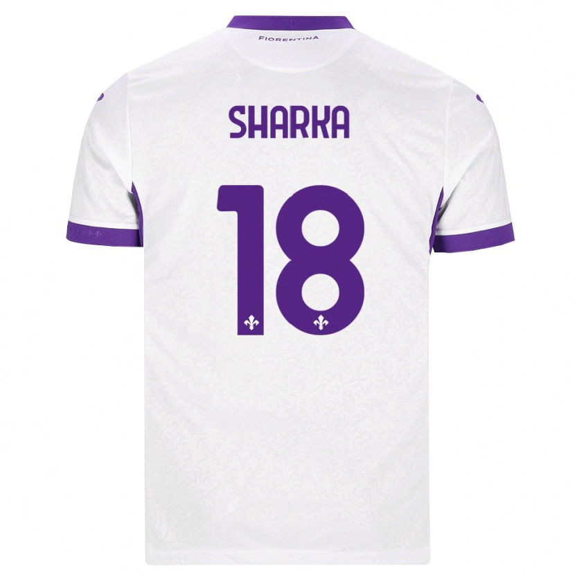 Danxen Homem Camisola Gentjan Sharka #18 Branco Roxo Alternativa 2026/27 Camisa