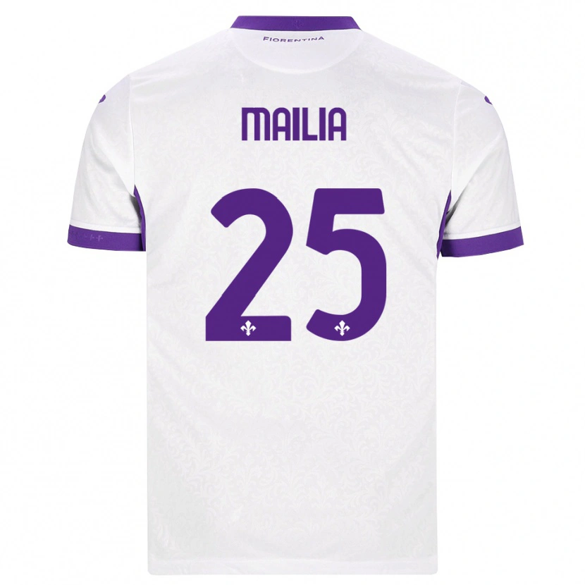Danxen Homem Camisola Siria Mailia #25 Branco Roxo Alternativa 2026/27 Camisa