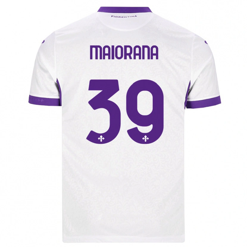 Danxen Homem Camisola Stefano Maiorana #39 Branco Roxo Alternativa 2026/27 Camisa