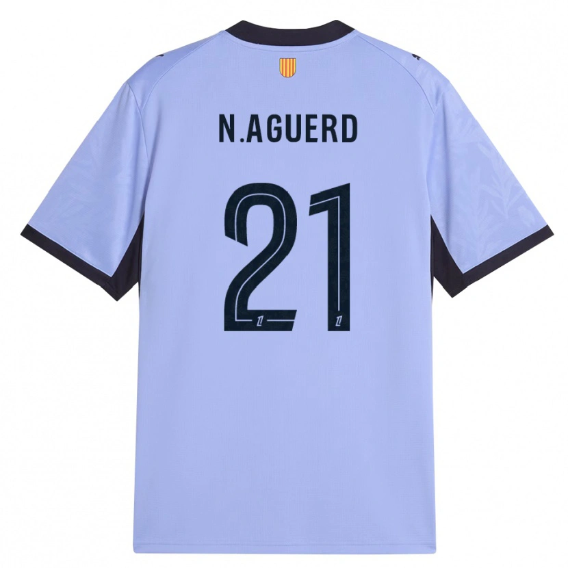 Danxen Homem Camisola Nayef Aguerd #21 Lavanda Preto Terceiro 2026/27 Camisa