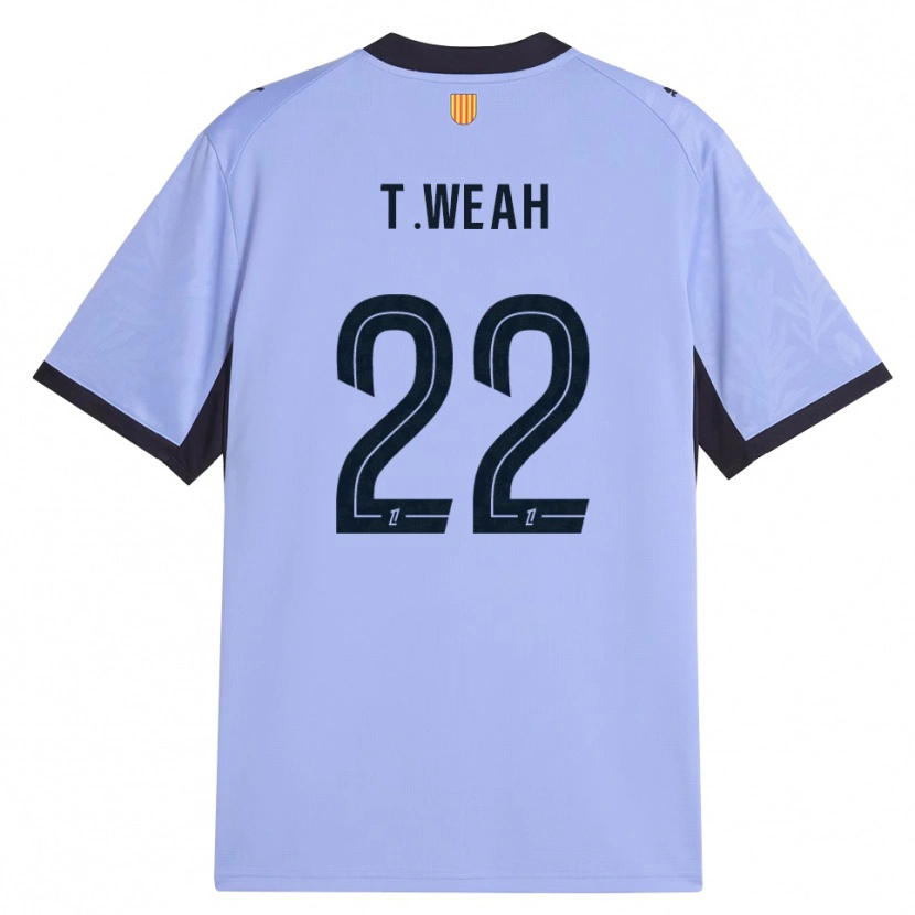Danxen Homem Camisola Timothy Weah #22 Lavanda Preto Terceiro 2026/27 Camisa
