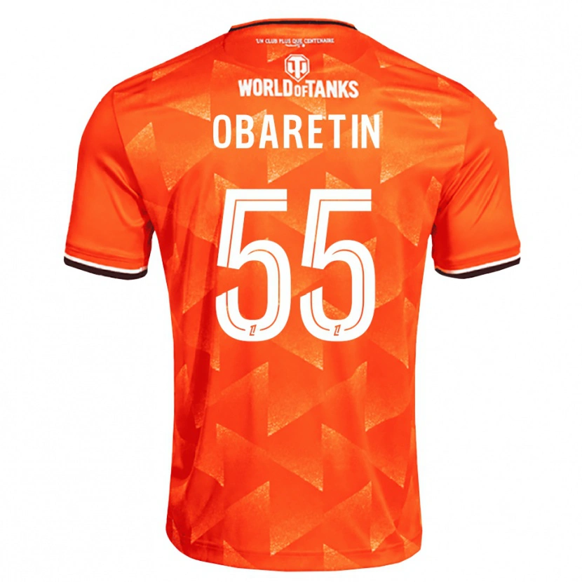 Danxen Homem Camisola Nosa Edward Obaretin #55 Laranja Branco Preto Principal 2026/27 Camisa