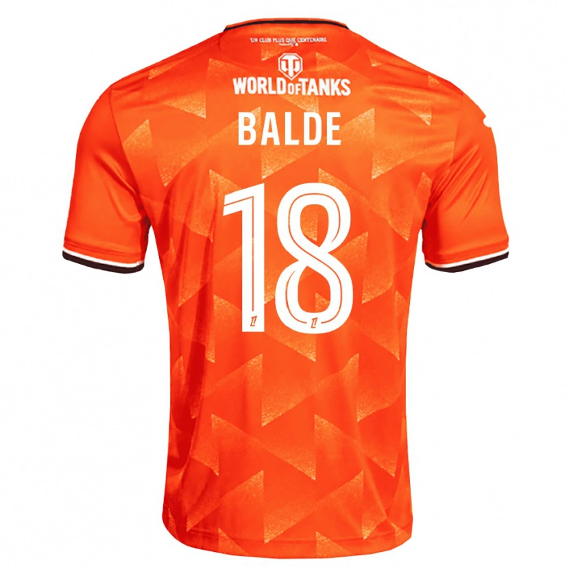 Danxen Homem Camisola Ibrahima Baldé #18 Laranja Branco Preto Principal 2026/27 Camisa