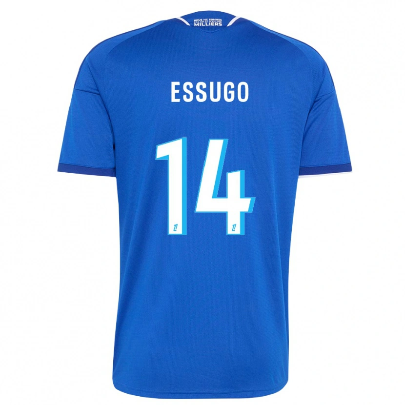Danxen Mulher Camisola Dário Essugo #14 Azul Real Branco Principal 2026/27 Camisa