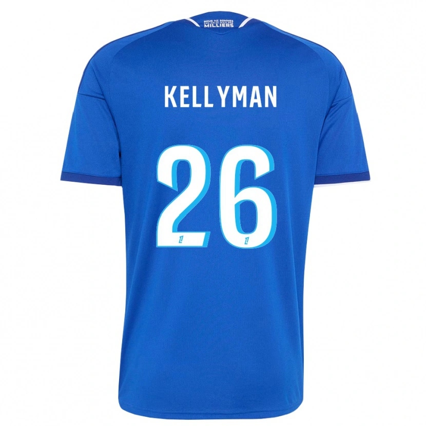 Danxen Mulher Camisola Omari Kellyman #26 Azul Real Branco Principal 2026/27 Camisa