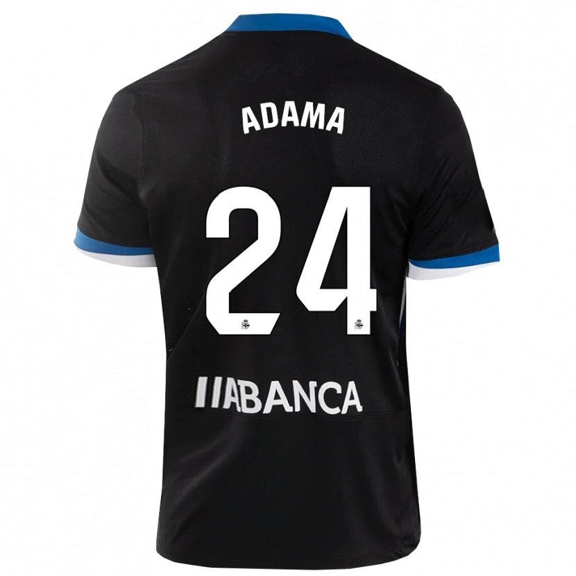 Danxen Mulher Camisola Adama Traoré #24 Preto Branco Azul Alternativa 2026/27 Camisa