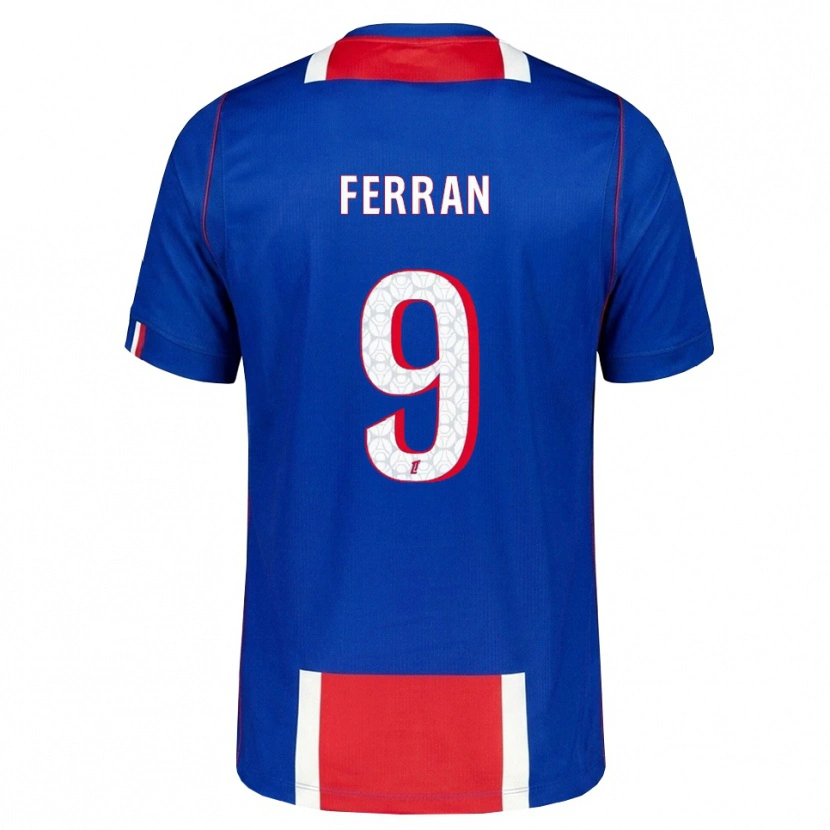 Danxen Mulher Camisola Ferran Torres #9 Vermelho Branco Azul Principal 2026/27 Camisa
