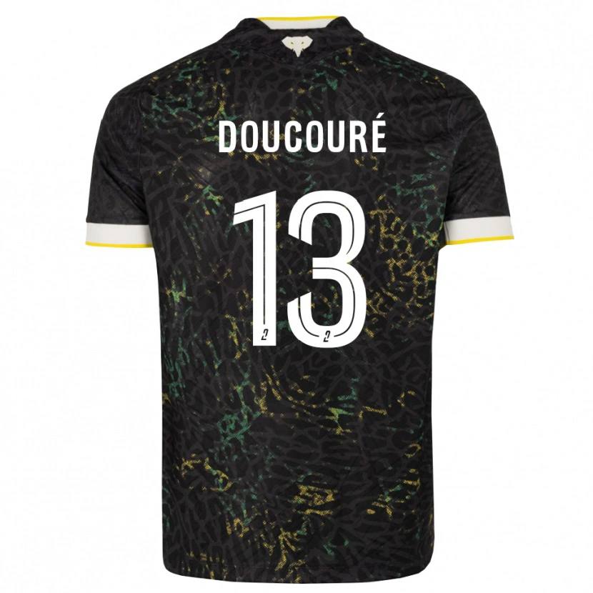 Danxen Mulher Camisola Fodé Doucouré #13 Preto Branco Amarelo Alternativa 2026/27 Camisa