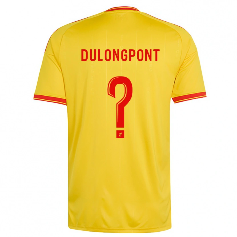 Danxen Mulher Camisola Tom Dulongpont #0 Dourado Laranja Vermelho Principal 2026/27 Camisa