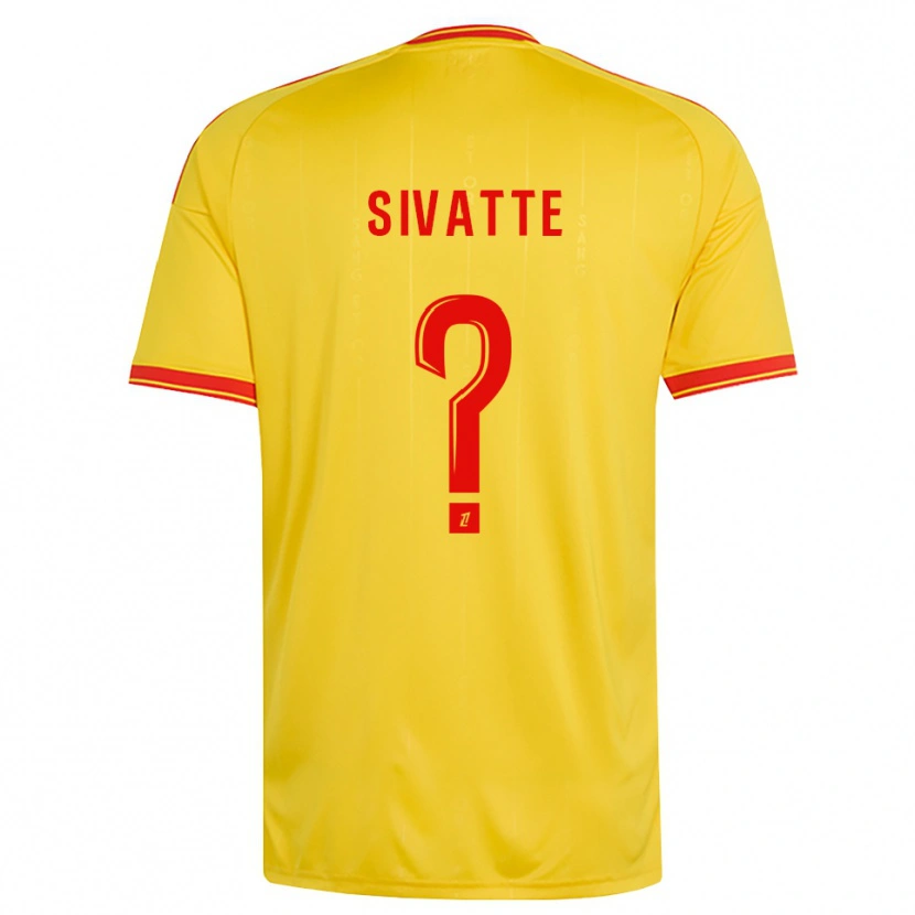 Danxen Mulher Camisola Noah Sivatte #0 Dourado Laranja Vermelho Principal 2026/27 Camisa