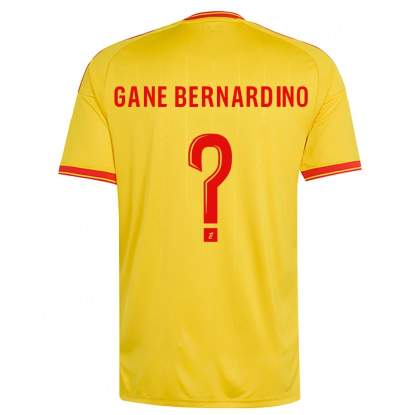 Danxen Mulher Camisola Nathanaël Gane Bernardino #0 Dourado Laranja Vermelho Principal 2026/27 Camisa