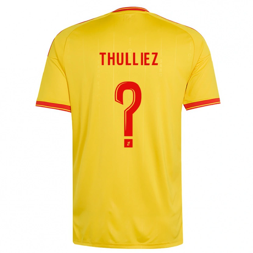 Danxen Mulher Camisola Lucie Thulliez #0 Dourado Laranja Vermelho Principal 2026/27 Camisa