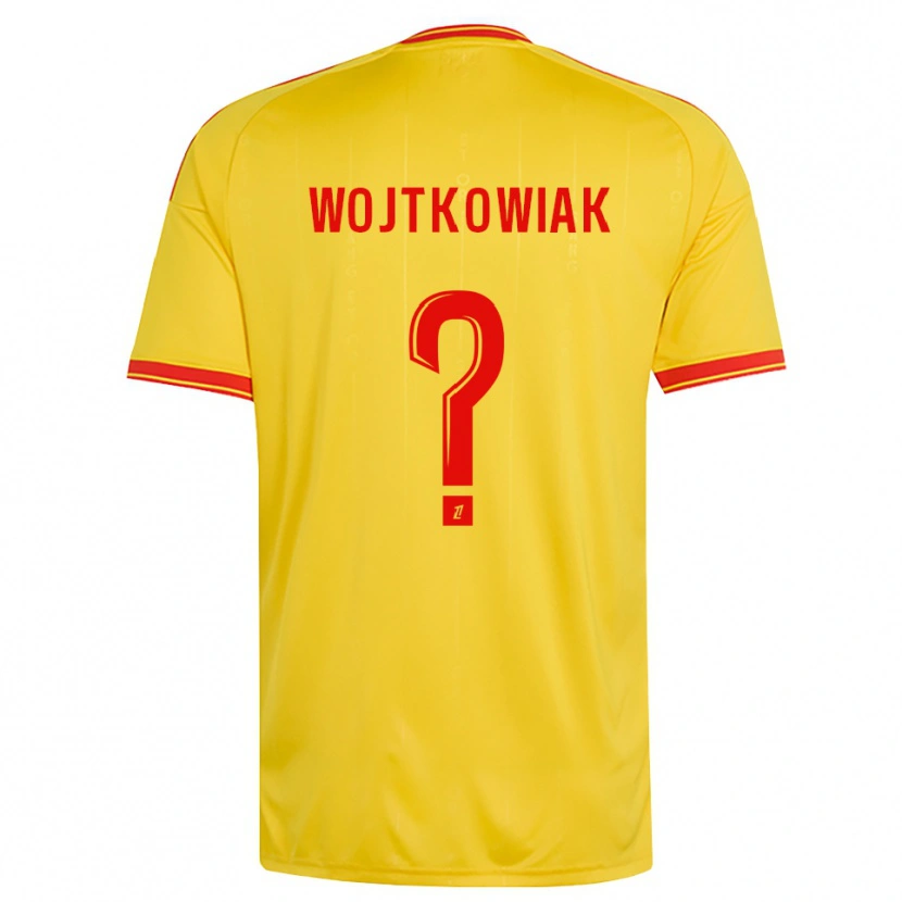 Danxen Mulher Camisola Valentin Wojtkowiak #0 Dourado Laranja Vermelho Principal 2026/27 Camisa