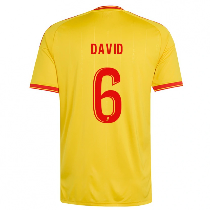 Danxen Mulher Camisola Tess David #6 Dourado Laranja Vermelho Principal 2026/27 Camisa