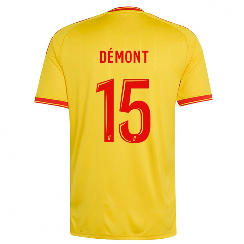 Danxen Mulher Camisola Ange Démont #15 Dourado Laranja Vermelho Principal 2026/27 Camisa