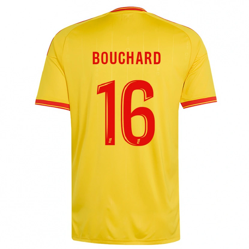 Danxen Mulher Camisola Ambre Bouchard #16 Dourado Laranja Vermelho Principal 2026/27 Camisa
