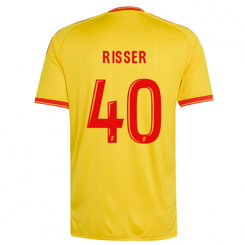 Danxen Mulher Camisola Robin Risser #40 Dourado Laranja Vermelho Principal 2026/27 Camisa
