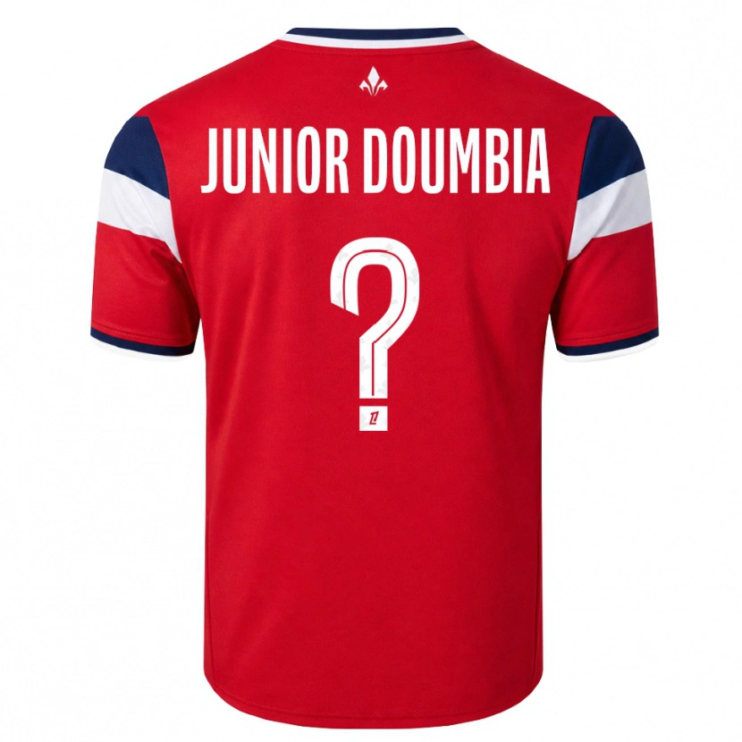 Danxen Mulher Camisola Samba Junior Doumbia #0 Vermelho Branco Azul Real Principal 2026/27 Camisa
