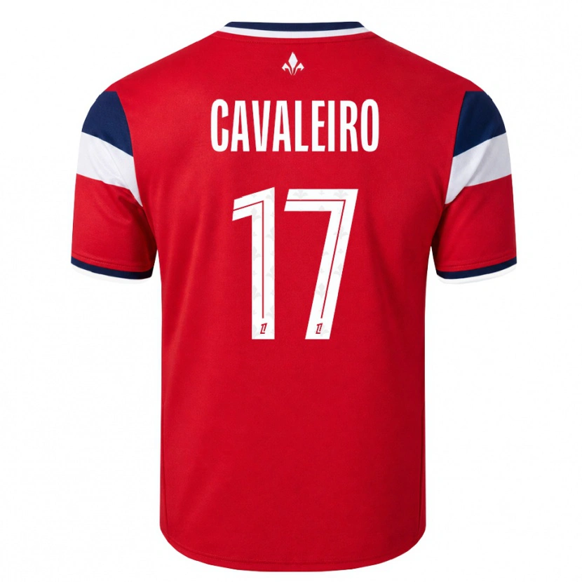 Danxen Mulher Camisola Ivan Cavaleiro #17 Vermelho Branco Azul Real Principal 2026/27 Camisa