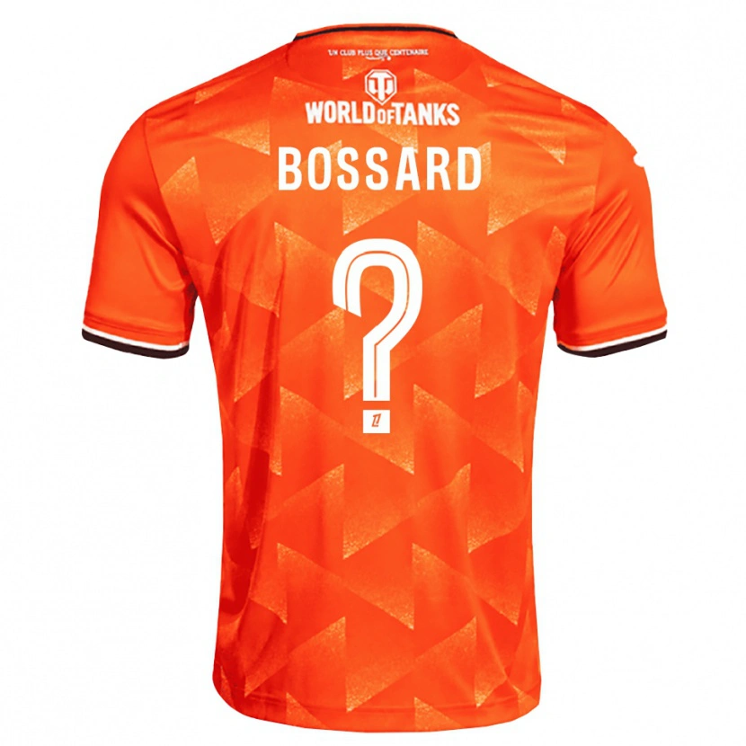 Danxen Mulher Camisola Léo Bossard #0 Laranja Branco Preto Principal 2026/27 Camisa