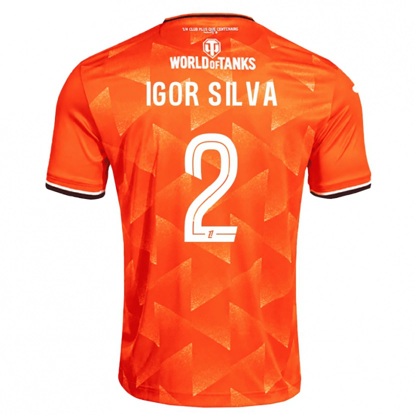 Danxen Mulher Camisola Igor Silva #2 Laranja Branco Preto Principal 2026/27 Camisa