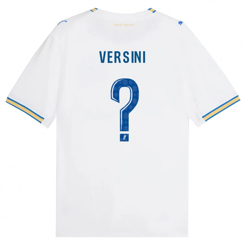 Danxen Mulher Camisola Santiago Versini #0 Azul Dodger Branco Principal 2026/27 Camisa