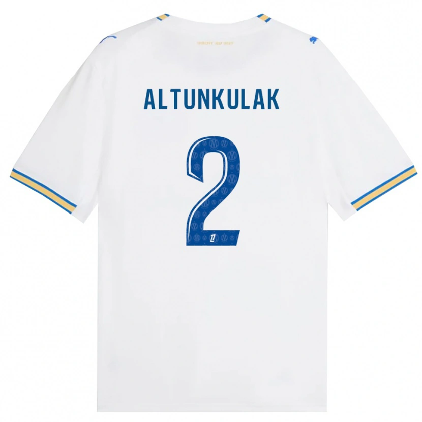 Danxen Mulher Camisola Selen Altunkulak #2 Azul Dodger Branco Principal 2026/27 Camisa