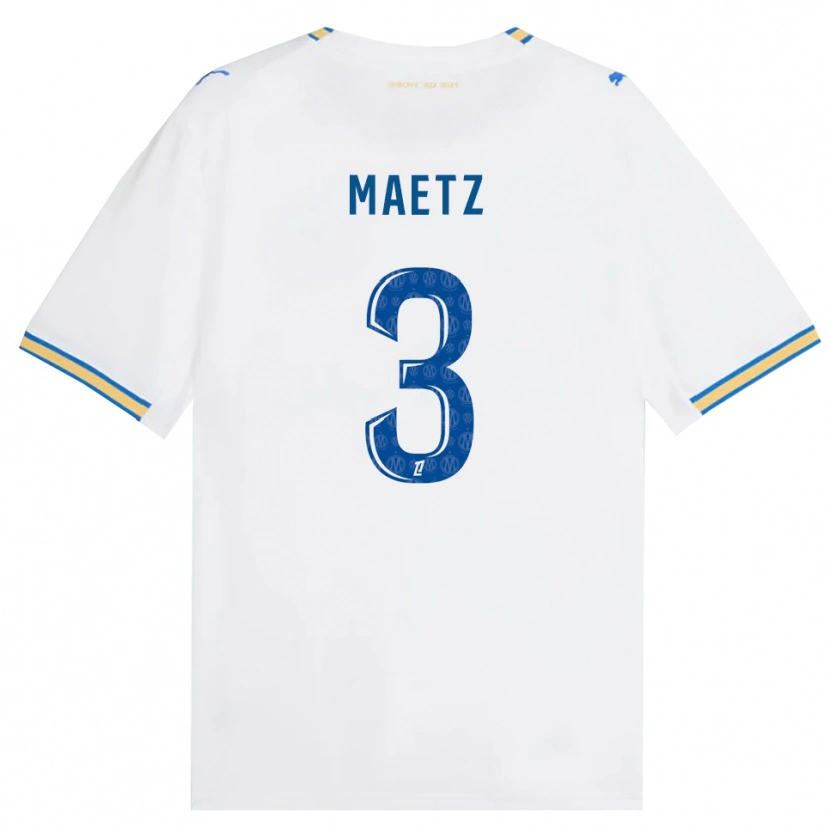Danxen Mulher Camisola Agathe Maetz #3 Azul Dodger Branco Principal 2026/27 Camisa