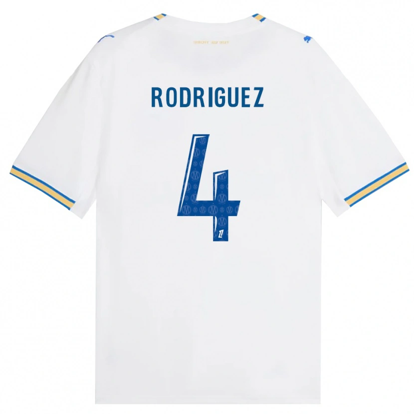 Danxen Mulher Camisola Ruben Rodriguez #4 Azul Dodger Branco Principal 2026/27 Camisa