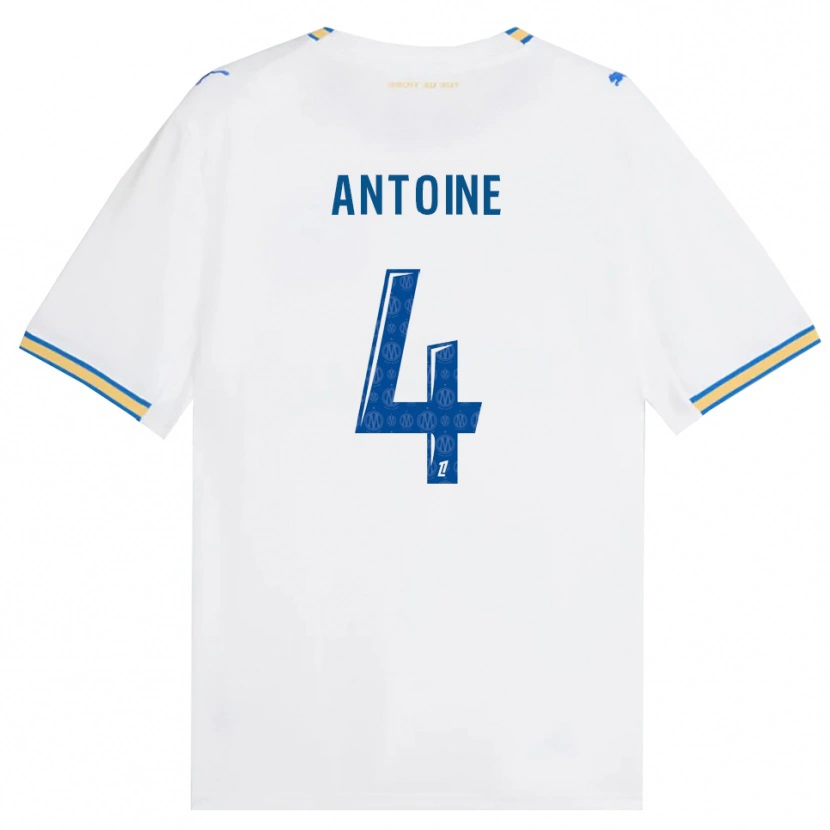 Danxen Mulher Camisola Maud Antoine #4 Azul Dodger Branco Principal 2026/27 Camisa