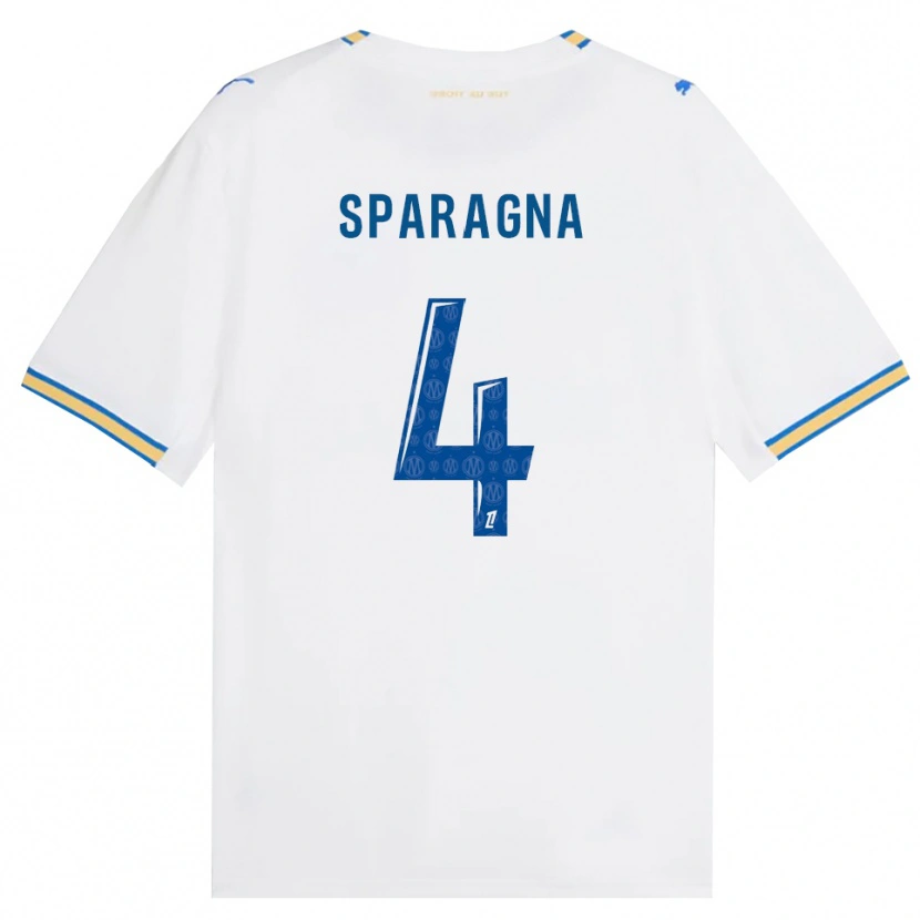 Danxen Mulher Camisola Stéphane Sparagna #4 Azul Dodger Branco Principal 2026/27 Camisa