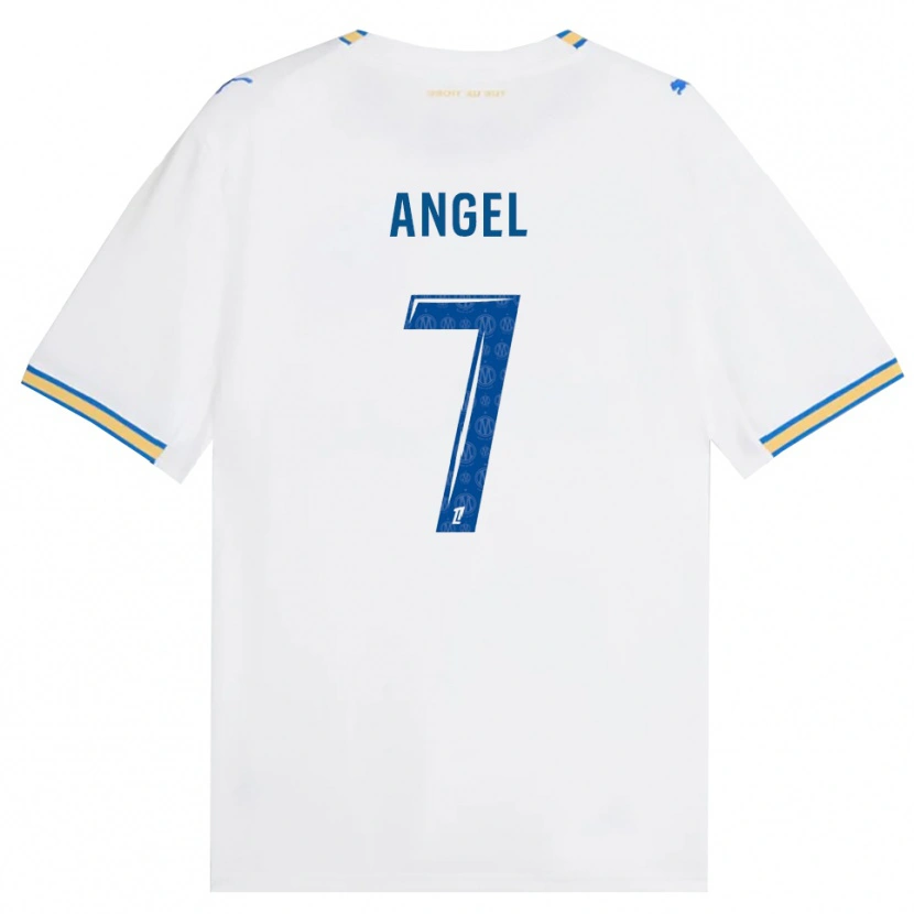 Danxen Mulher Camisola Angel Gomes #7 Azul Dodger Branco Principal 2026/27 Camisa