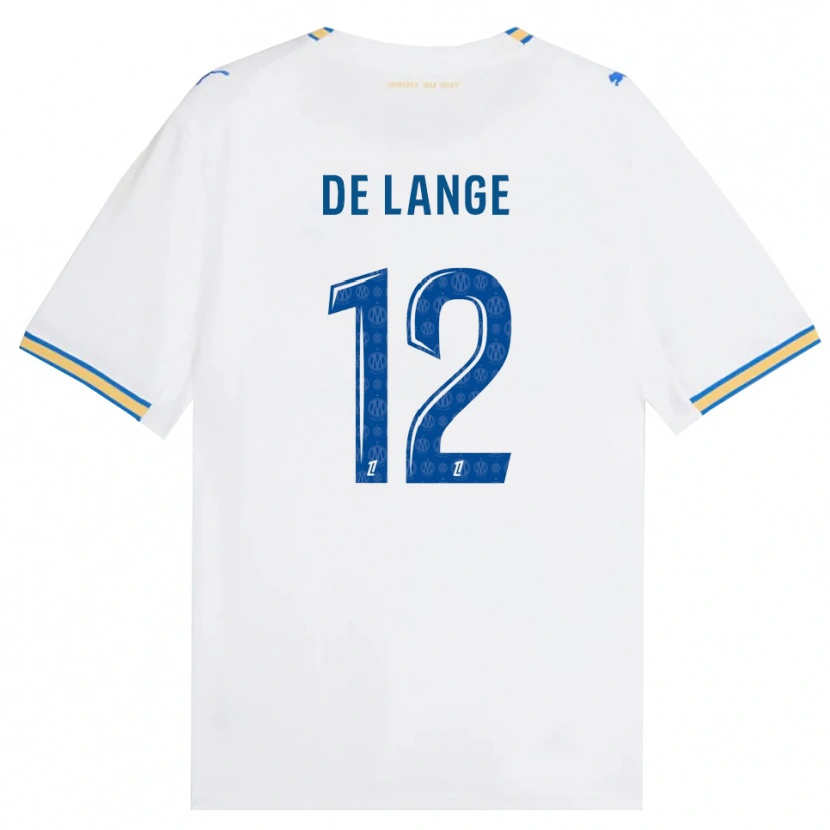 Danxen Mulher Camisola Jeffrey De Lange #12 Azul Dodger Branco Principal 2026/27 Camisa