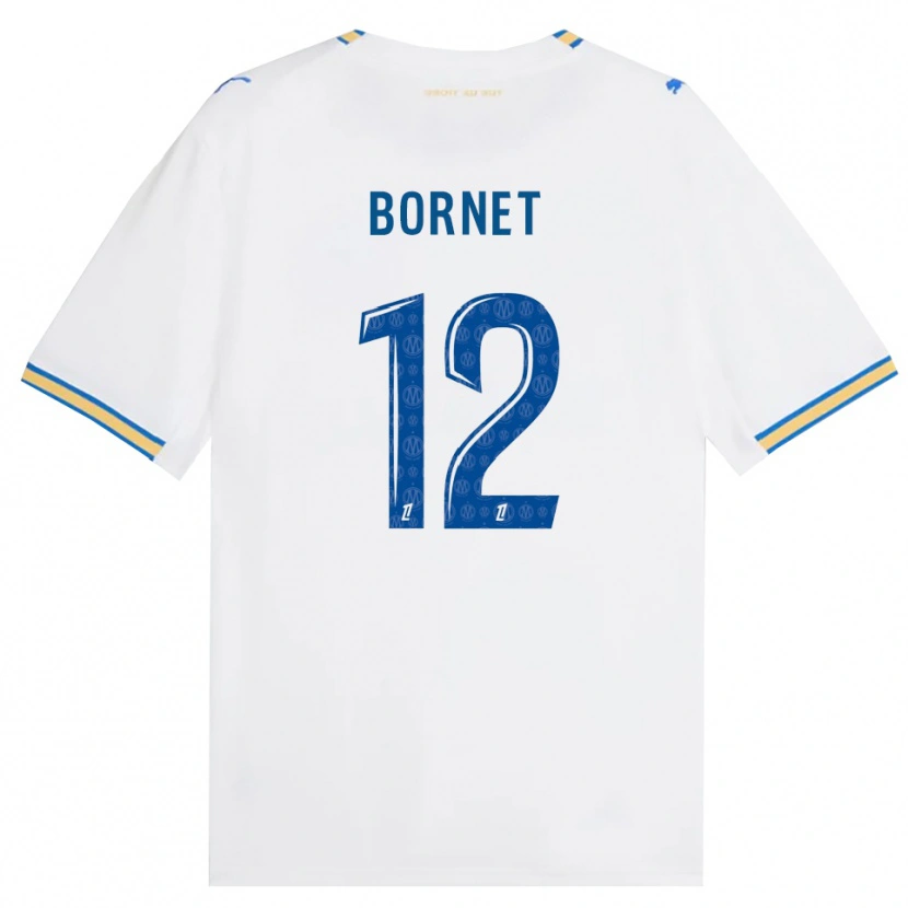 Danxen Mulher Camisola Camille Bornet #12 Azul Dodger Branco Principal 2026/27 Camisa