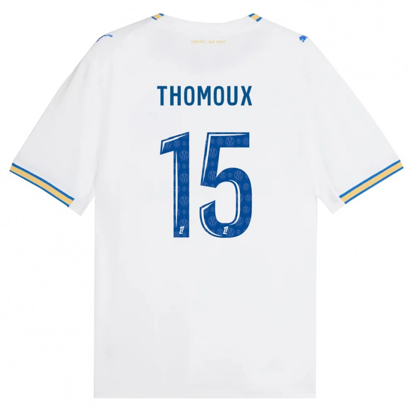 Danxen Mulher Camisola Esteban Thomoux #15 Azul Dodger Branco Principal 2026/27 Camisa