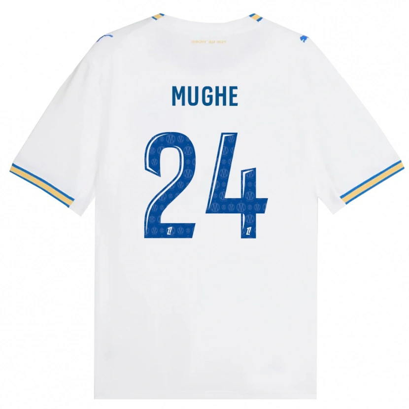 Danxen Mulher Camisola François Mughe #24 Azul Dodger Branco Principal 2026/27 Camisa