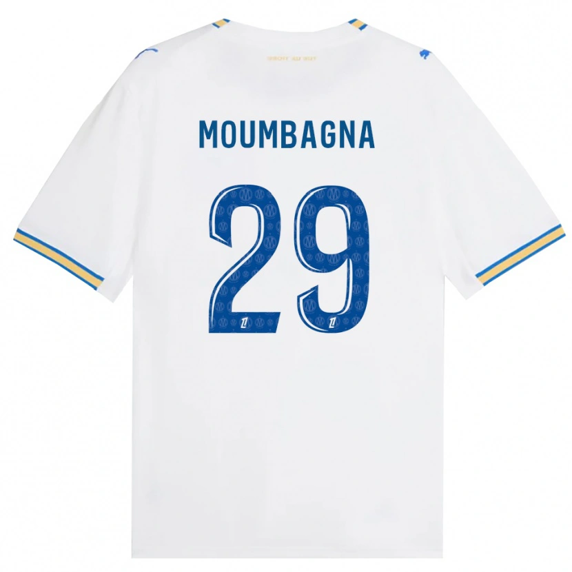 Danxen Mulher Camisola Faris Moumbagna #29 Azul Dodger Branco Principal 2026/27 Camisa