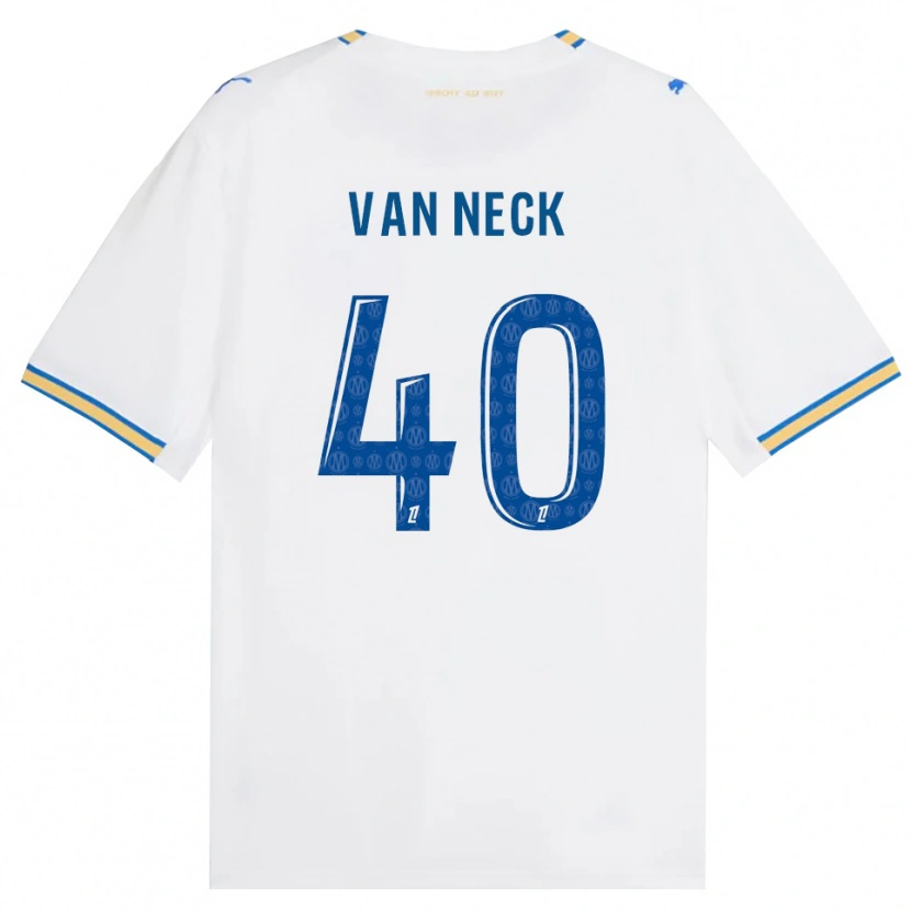 Danxen Mulher Camisola Jelle Van Neck #40 Azul Dodger Branco Principal 2026/27 Camisa